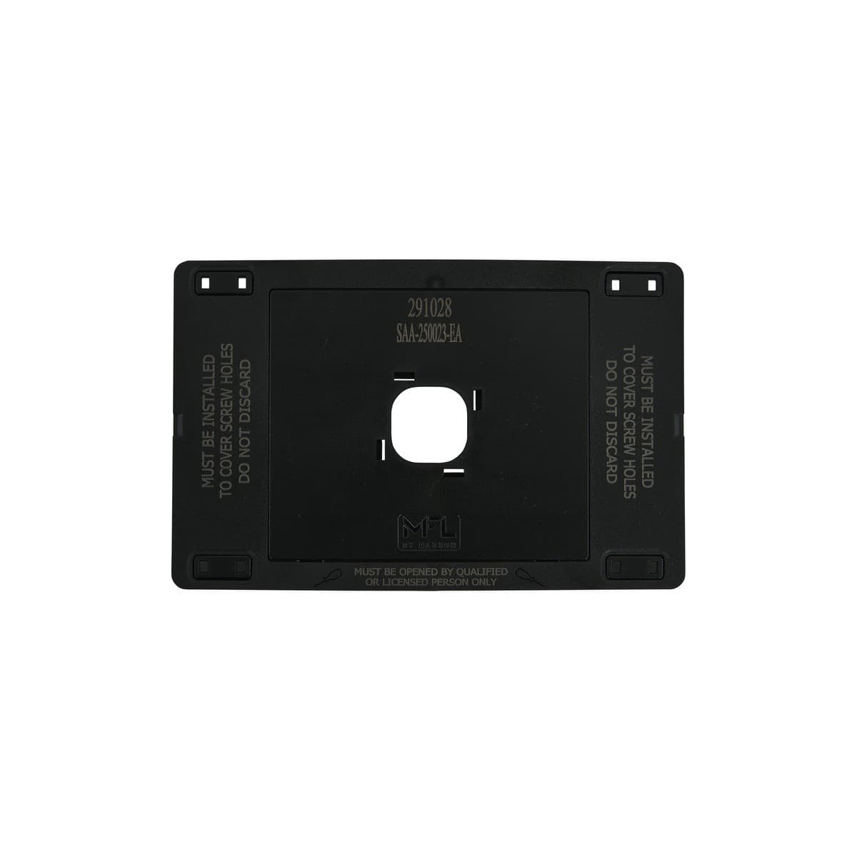 MFL Forge Modern 1 Gang Grid Plate Only in Brass