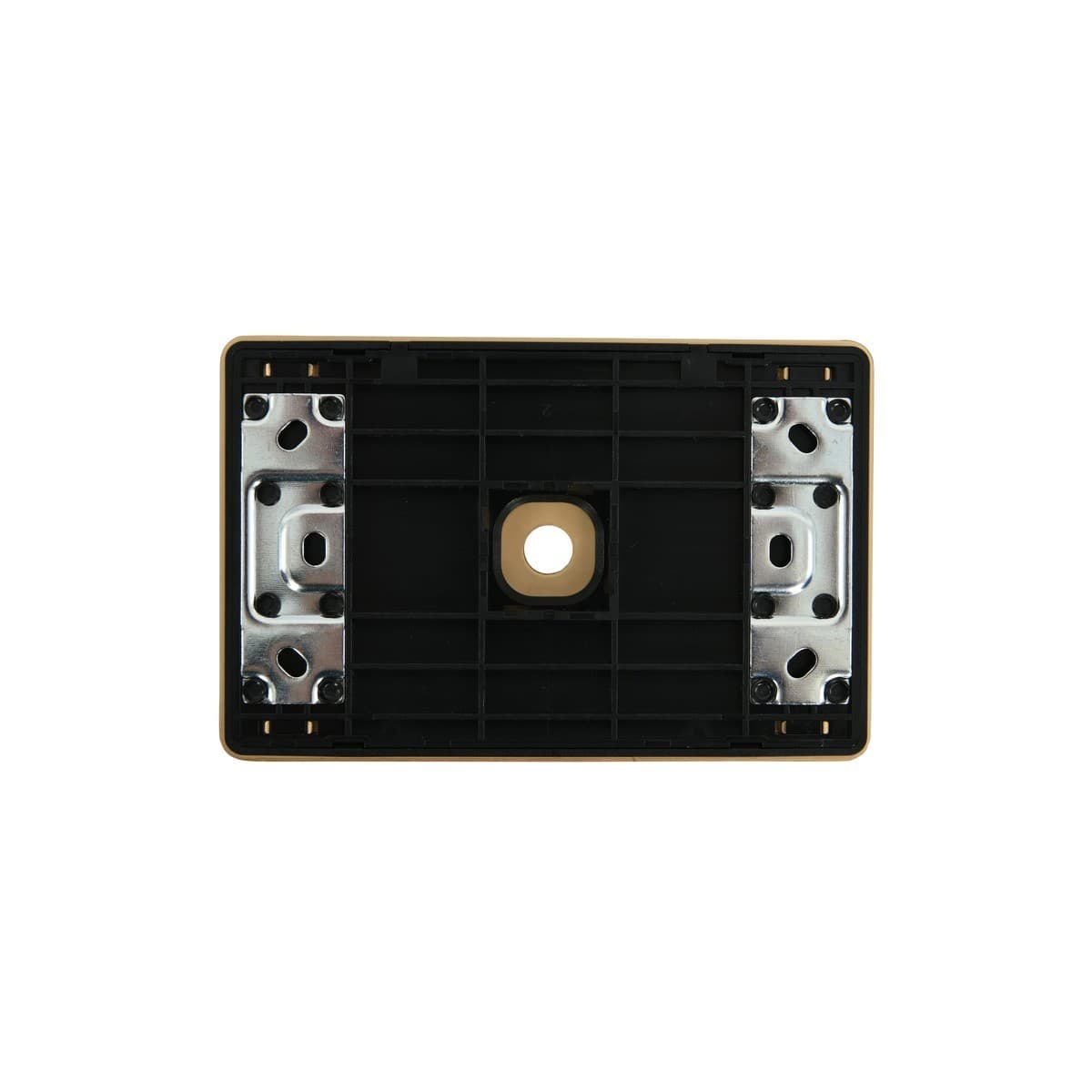 MFL Forge Modern 1 Gang Grid Plate Only in Brass
