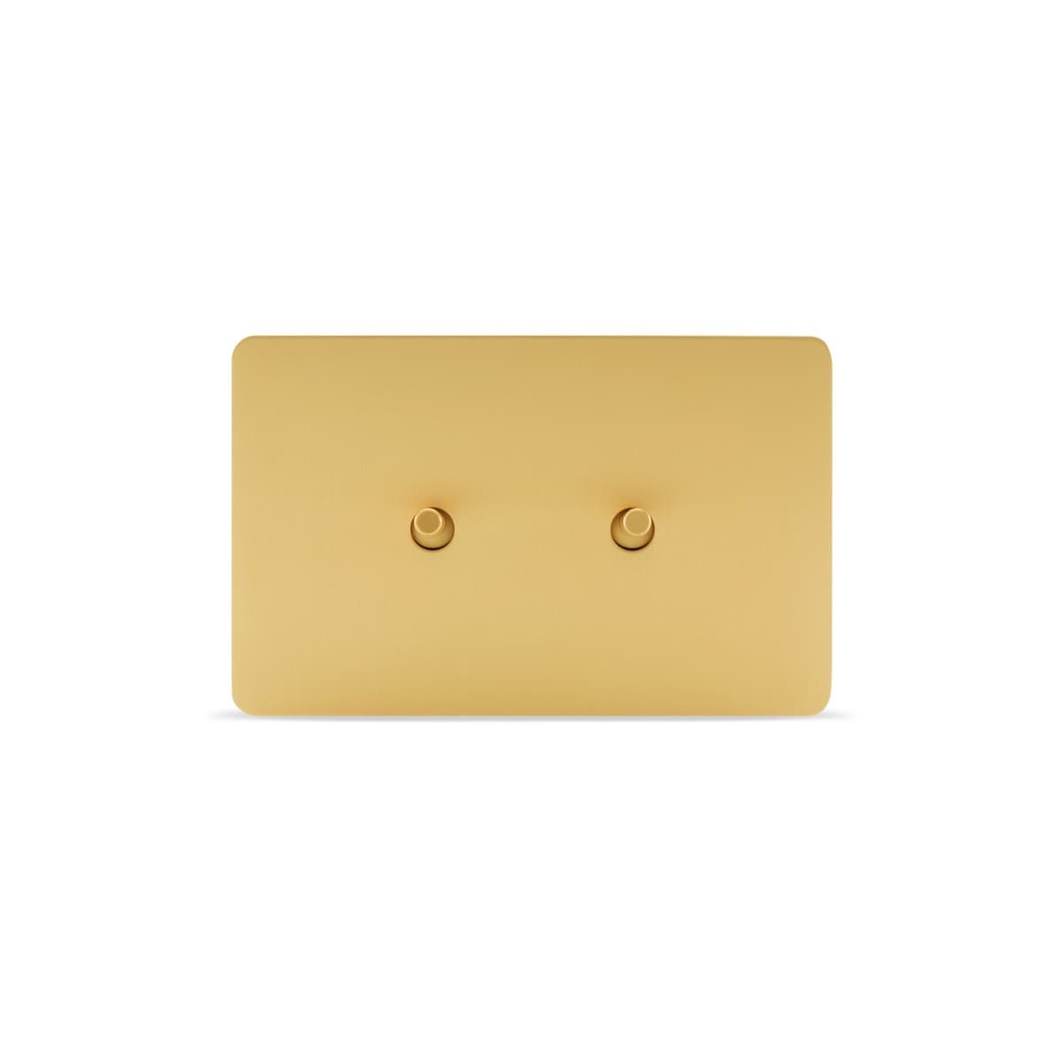 MFL Forge Modern 2 Gang Grid Plate Only in Brass-img-1