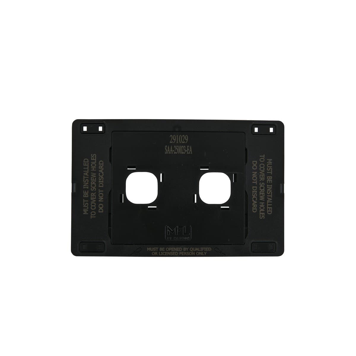 MFL Forge Modern 2 Gang Grid Plate Only in Brass-img-7
