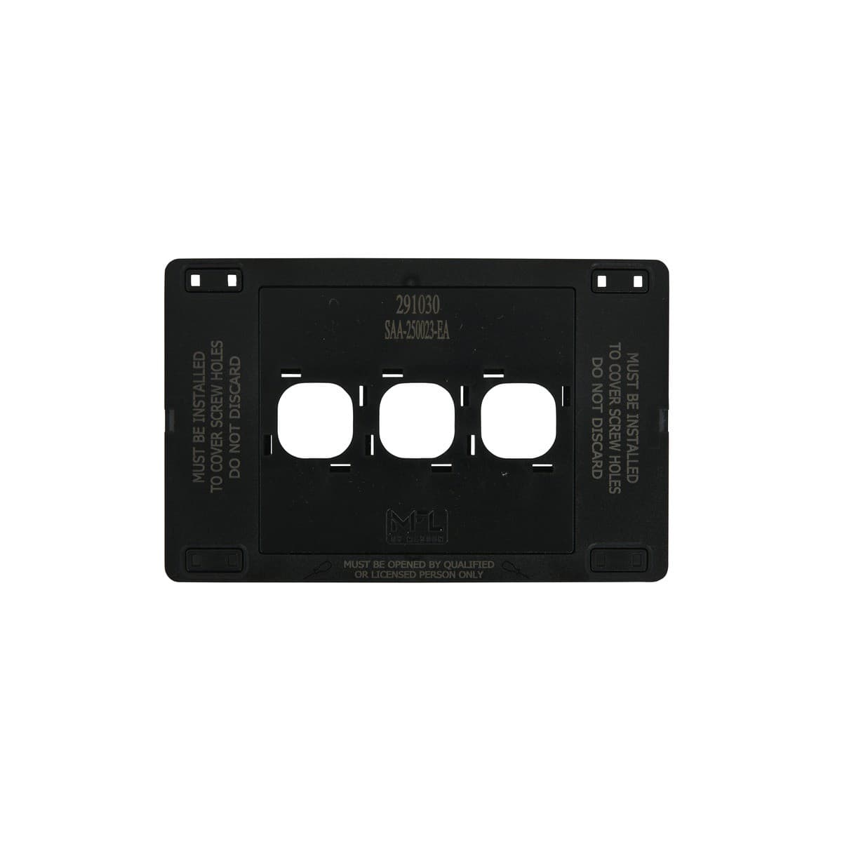 MFL Forge Modern 3 Gang Grid Plate Only in Brass-img-7