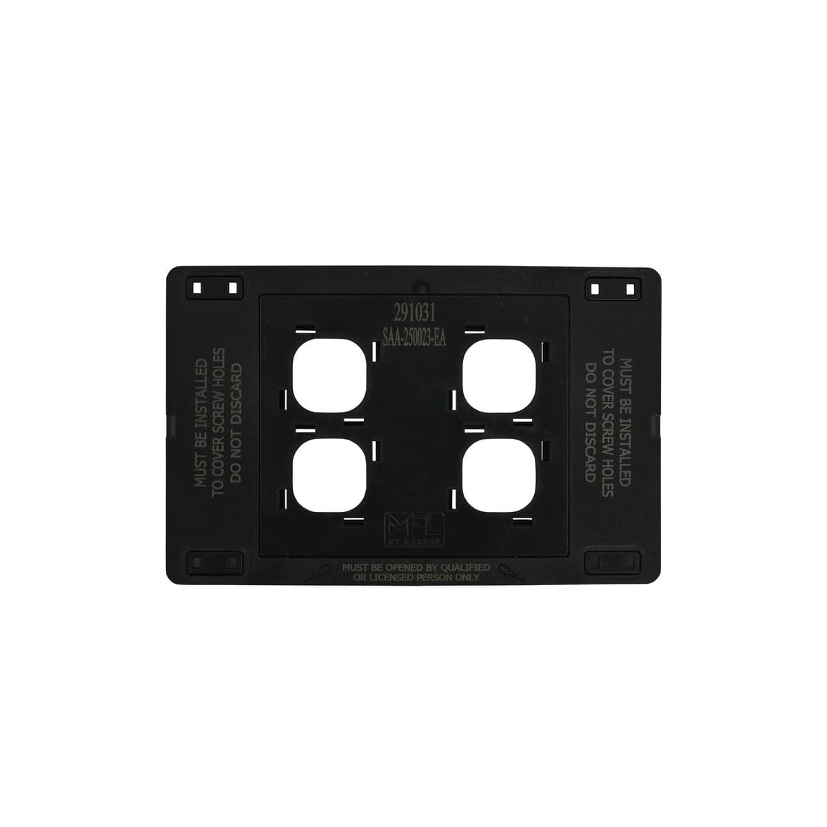 MFL Forge Modern 4 Gang Grid Plate Only in Brass-img-7