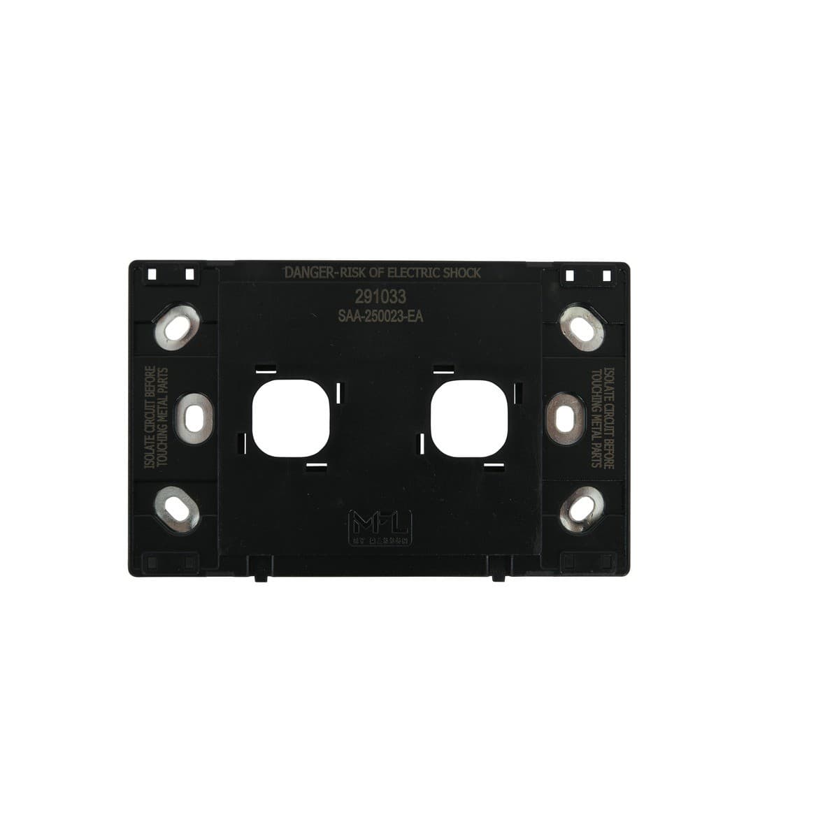 MFL Forge Modern 2 Gang Grid Plate Only in Aged Nickel-img-5