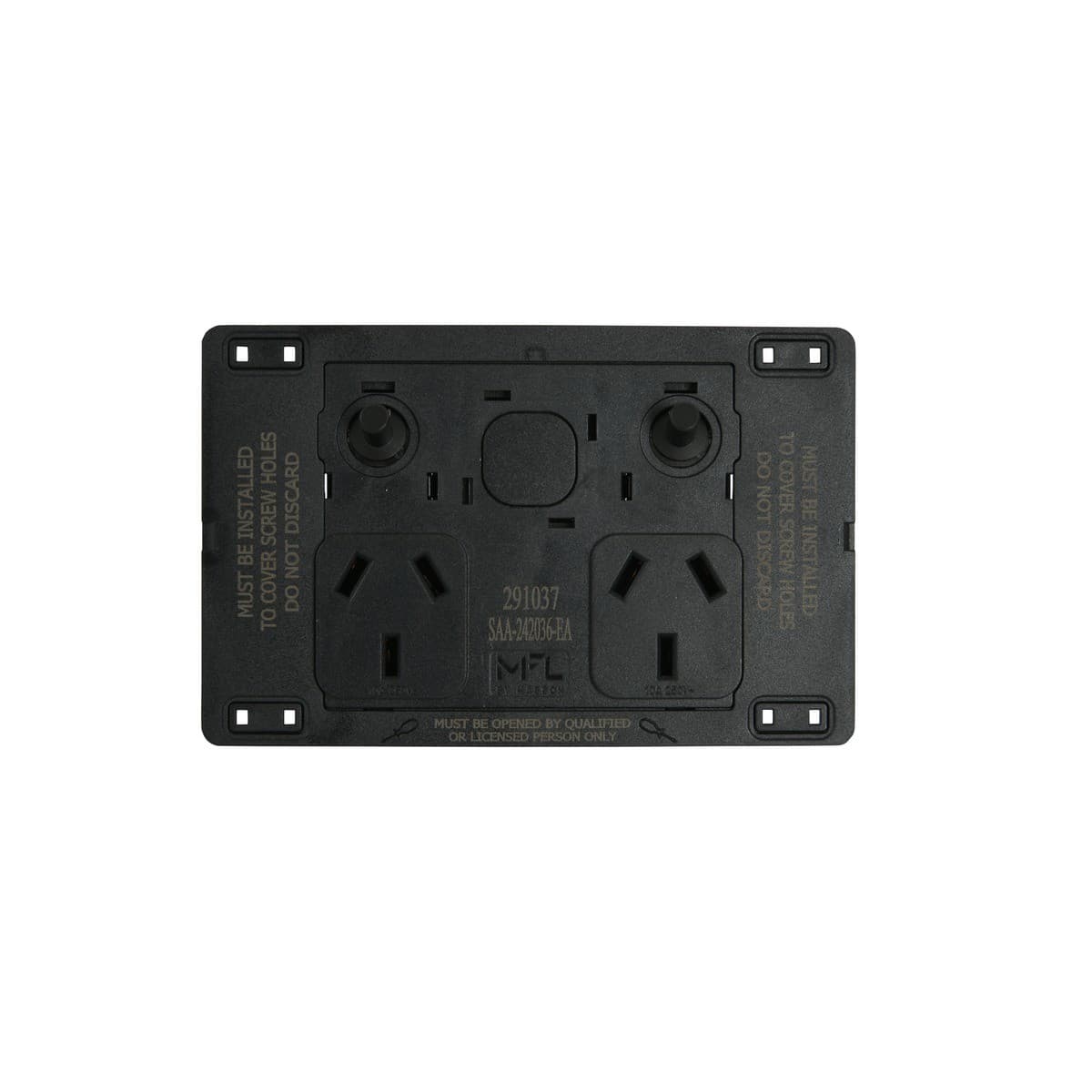 MFL Forge Modern Twin GPO in Black-img-6