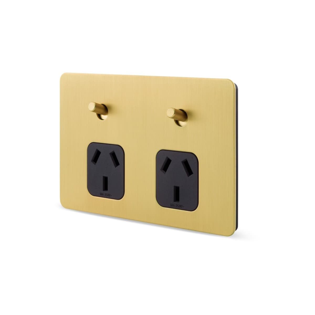 MFL Forge Modern Twin GPO in Brass-img-3