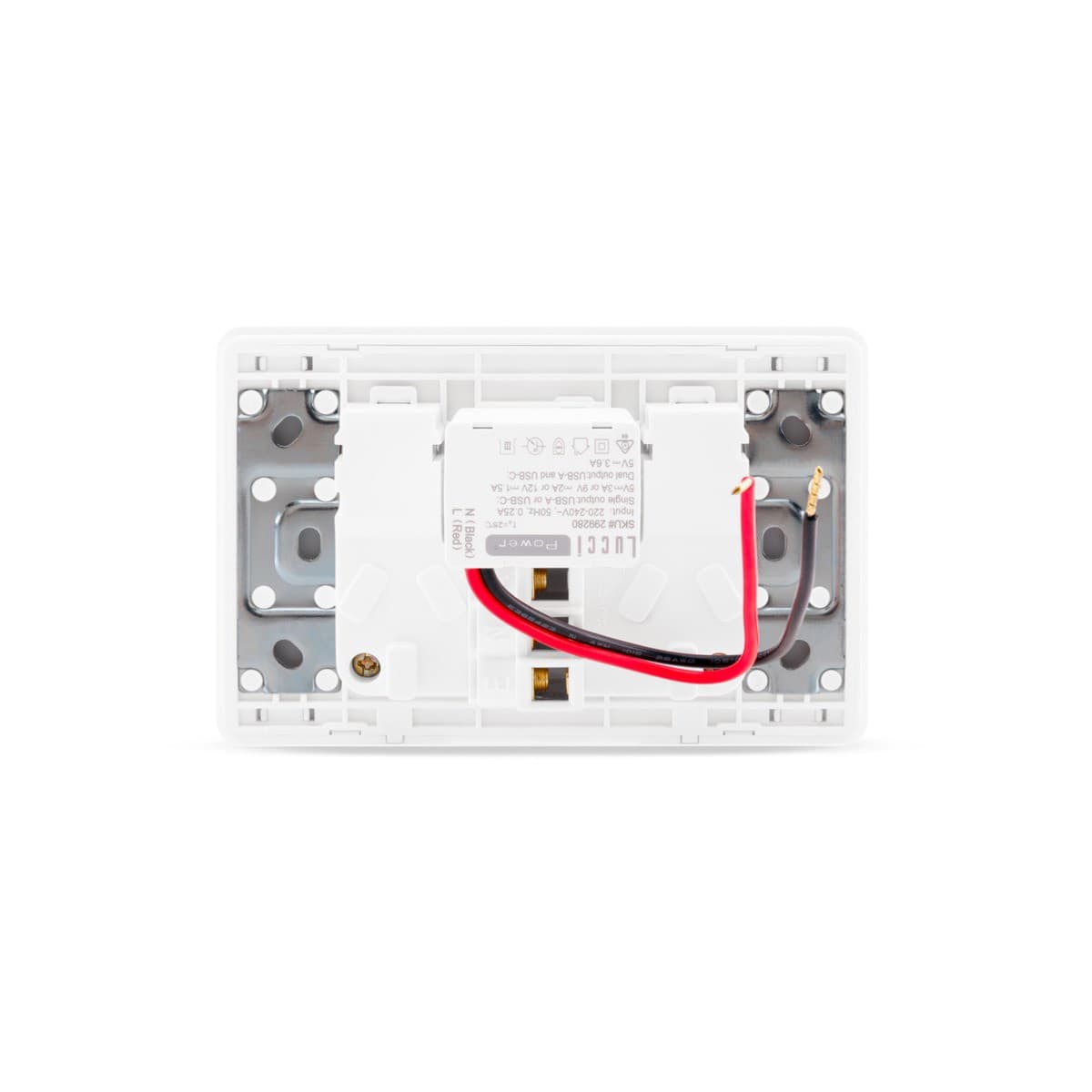 MFL Forge Modern Twin GPO with Extra Switch in White-img-3