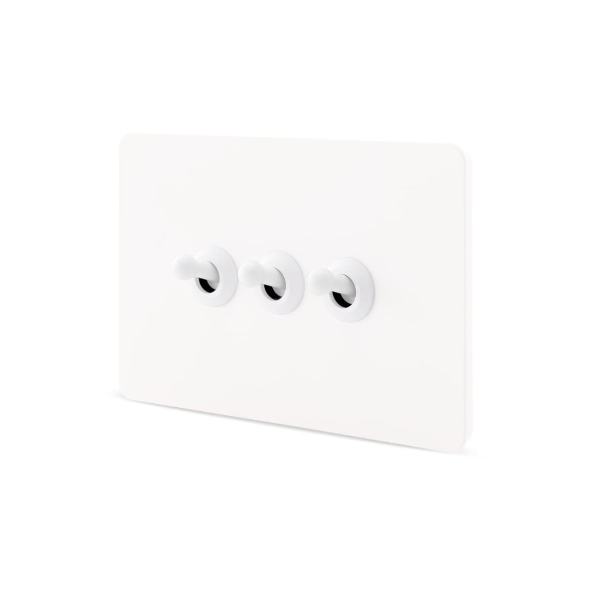 MFL Forge Heritage 3 Gang Grid Plate Only in White