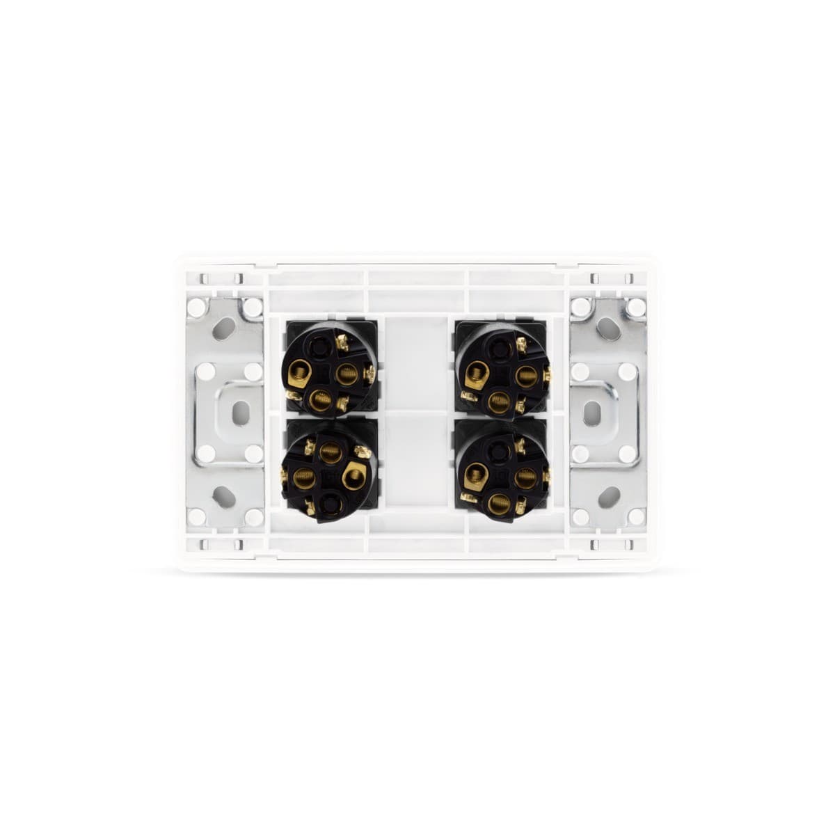 MFL Forge Heritage 4 Gang Grid Plate Only in White-img-4