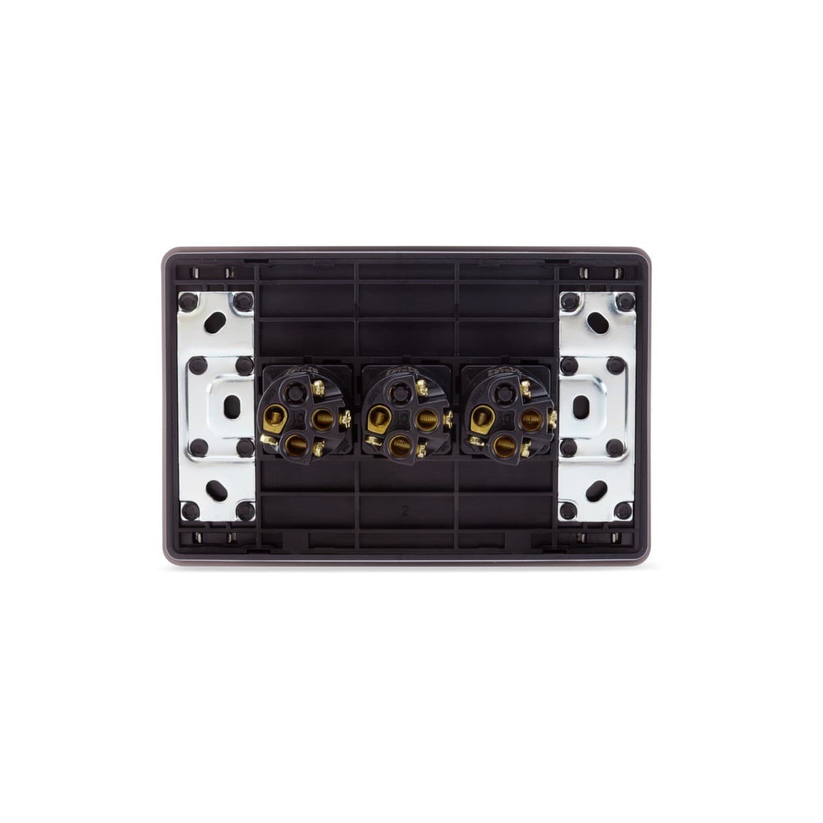 MFL Forge Heritage 3 Gang Grid Plate Only in Antique Brass