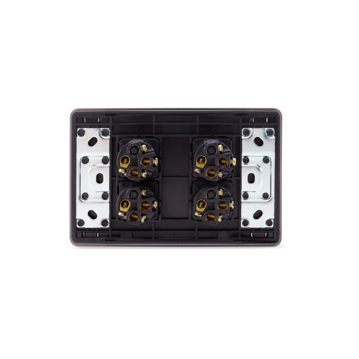 MFL Forge Heritage 4 Gang Grid Plate Only in Antique Brass