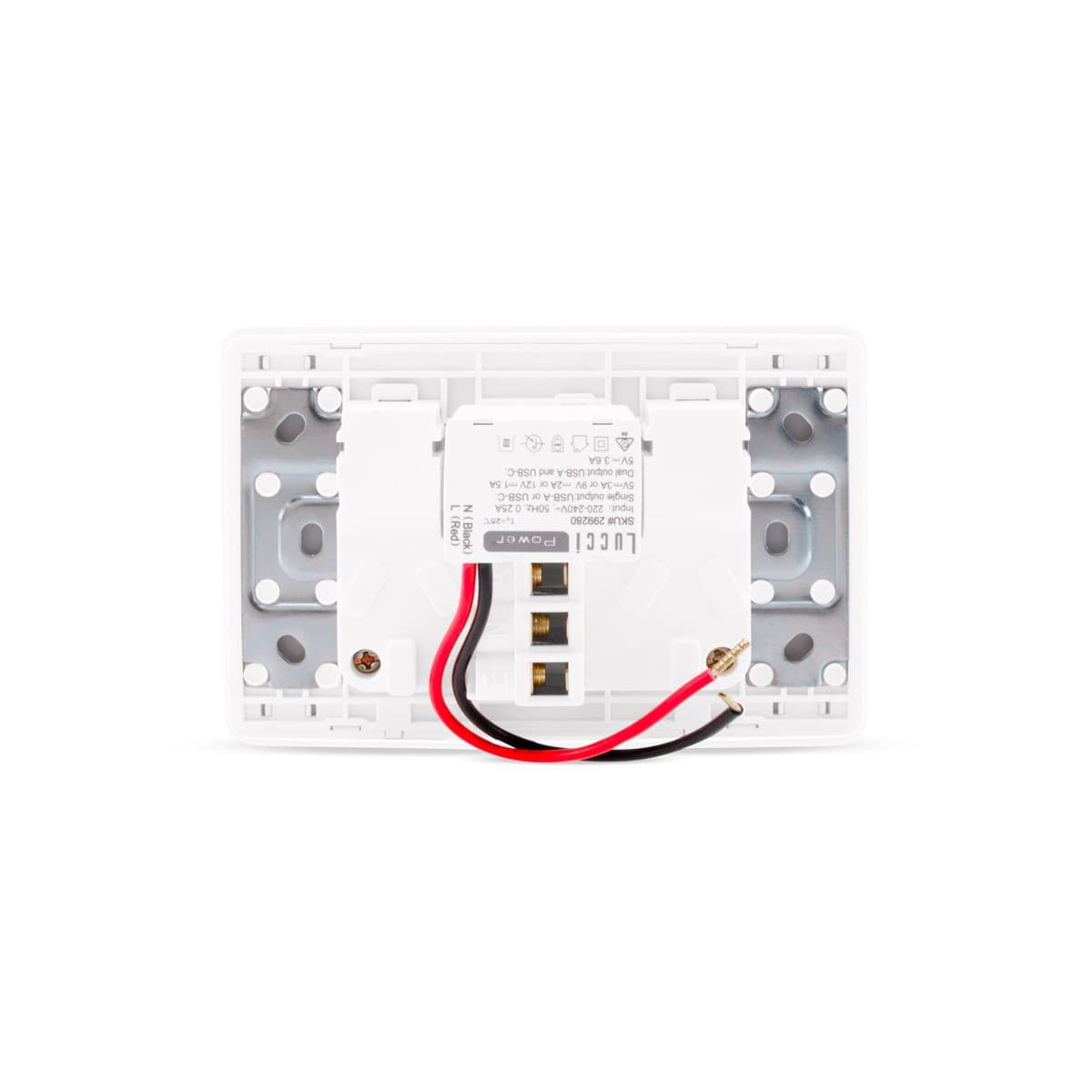 MFL Forge Heritage Twin GPO with Extra Switch in White