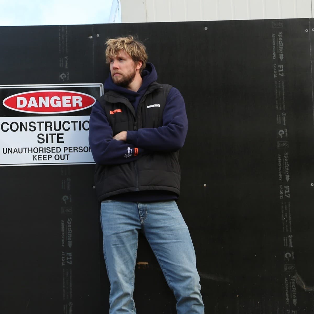 Beacon Trade x NXP Workwear XXL Puffer Vest in Black-img-5