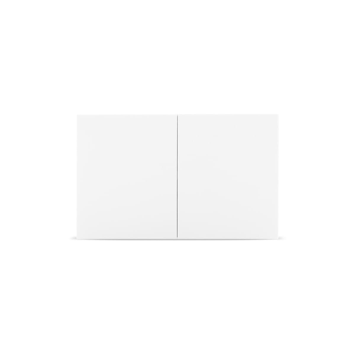 MFL Axis 2 Gang Electrical Push Dimmer Switch in White-img-1
