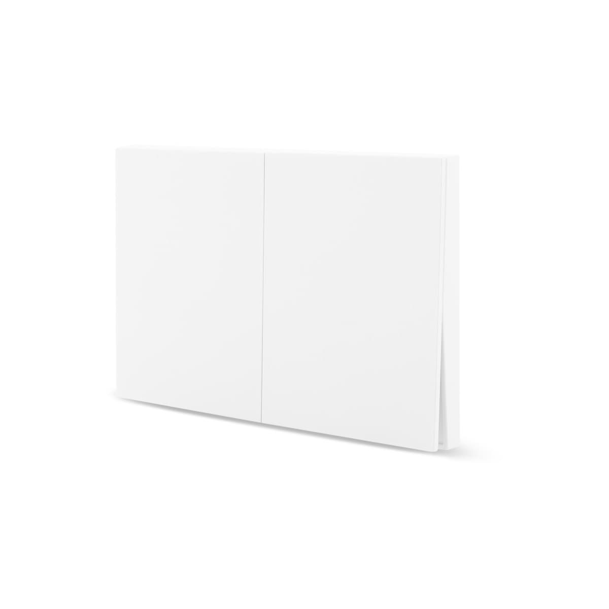 MFL Axis 2 Gang Electrical Push Dimmer Switch in White-img-2