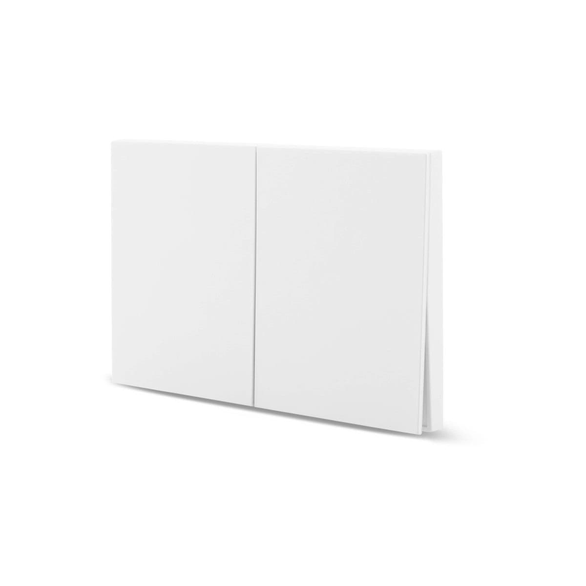 MFL Axis 2 Gang with 1x Switch and 1x Electrical Push Dimmer in White-img-4