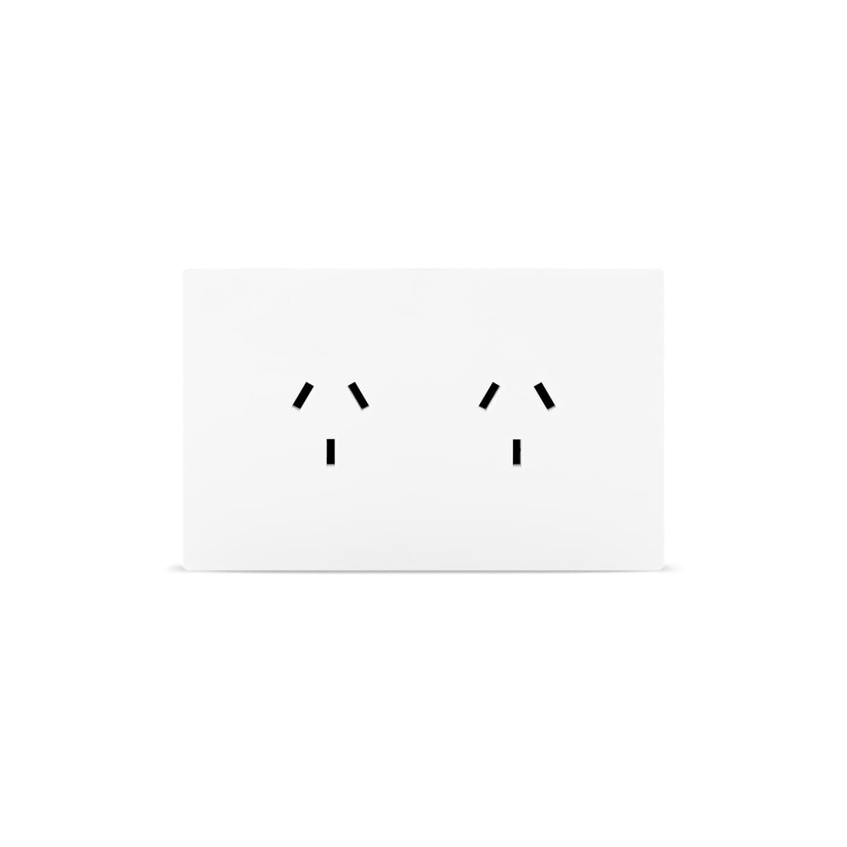 MFL Axis Twin GPO in White