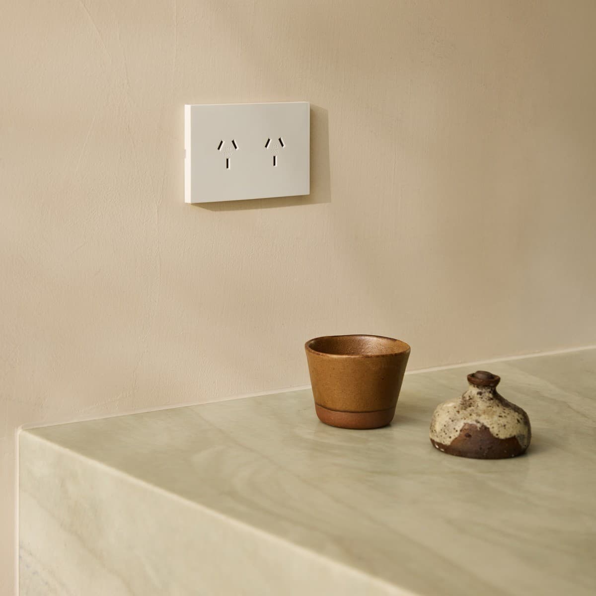 MFL Axis Twin GPO in White