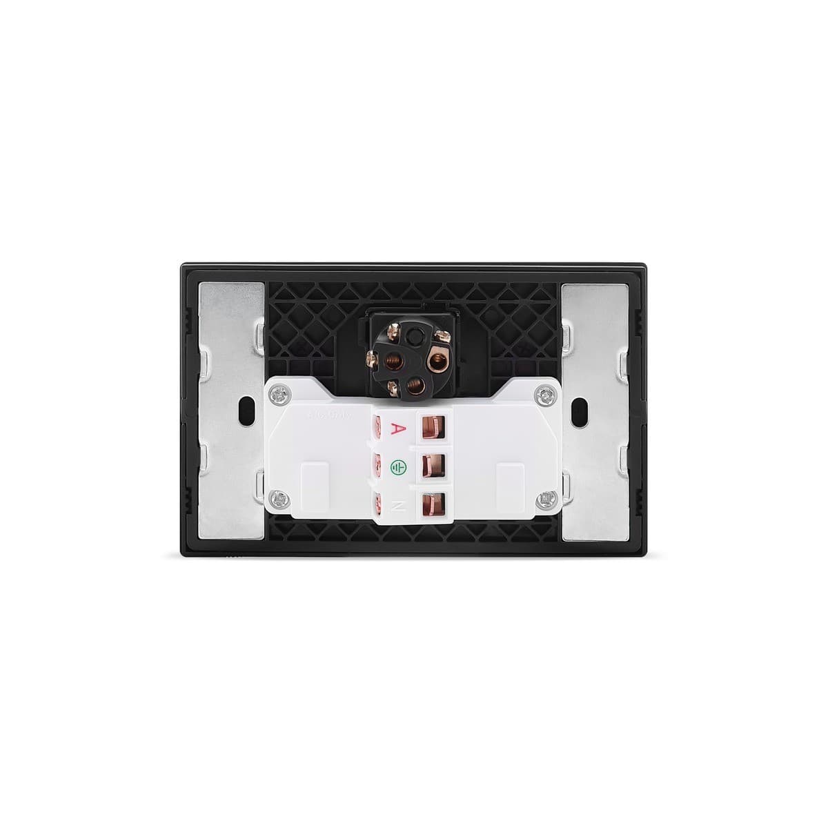 MFL Axis Twin GPO with Extra Switch in Black-img-4