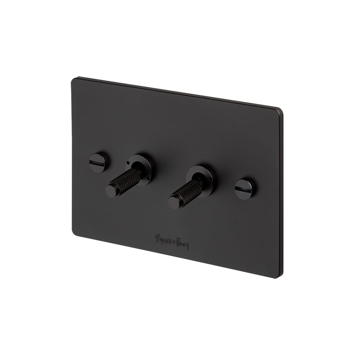 Buster + Punch V2 2 Gang Switch in Black-img-2