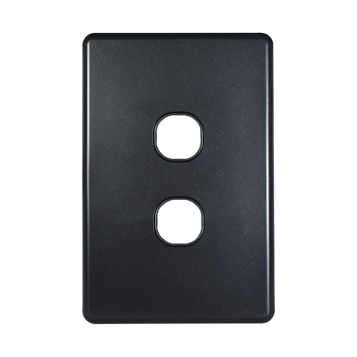 Lucci Power Quantum 2 Gang Plate Only in Matte Black