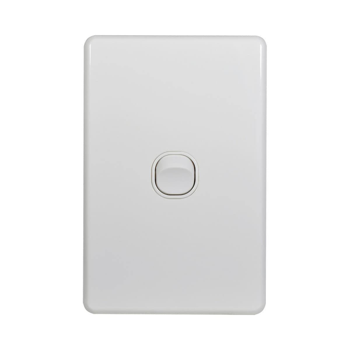 Lucci Power Quantum 1 Gang Switch Only in Matte White-img-1
