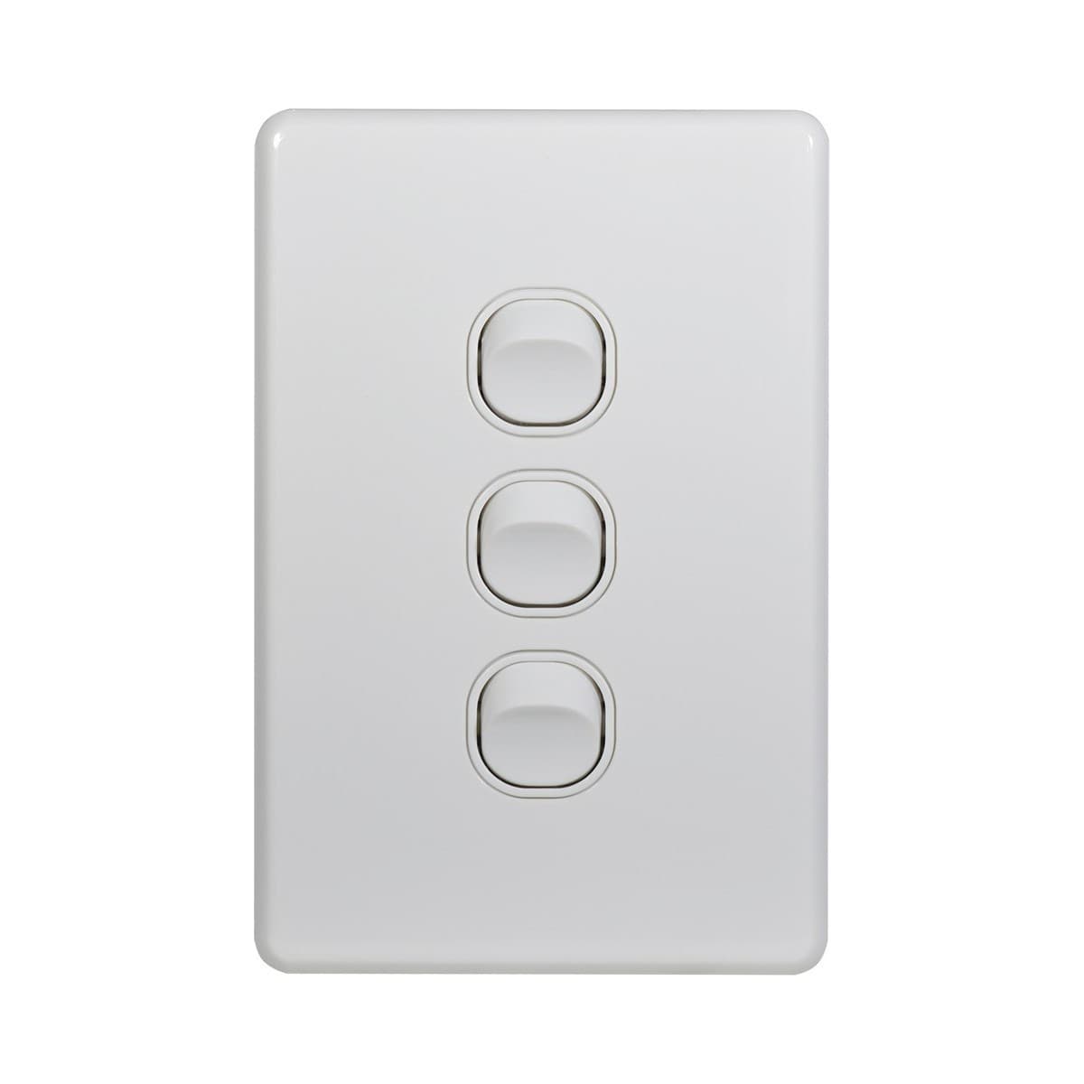 Lucci Power Quantum 3 Gang Switch Only in Matte White-img-1