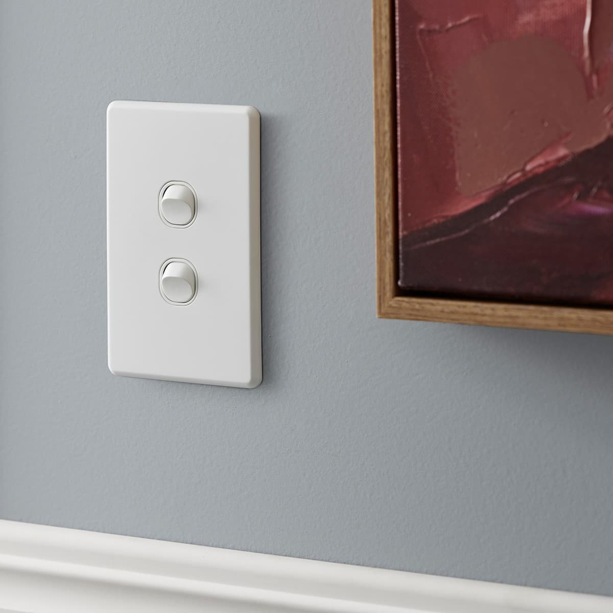Lucci Power Quantum 3 Gang Switch Only in Matte White-img-2