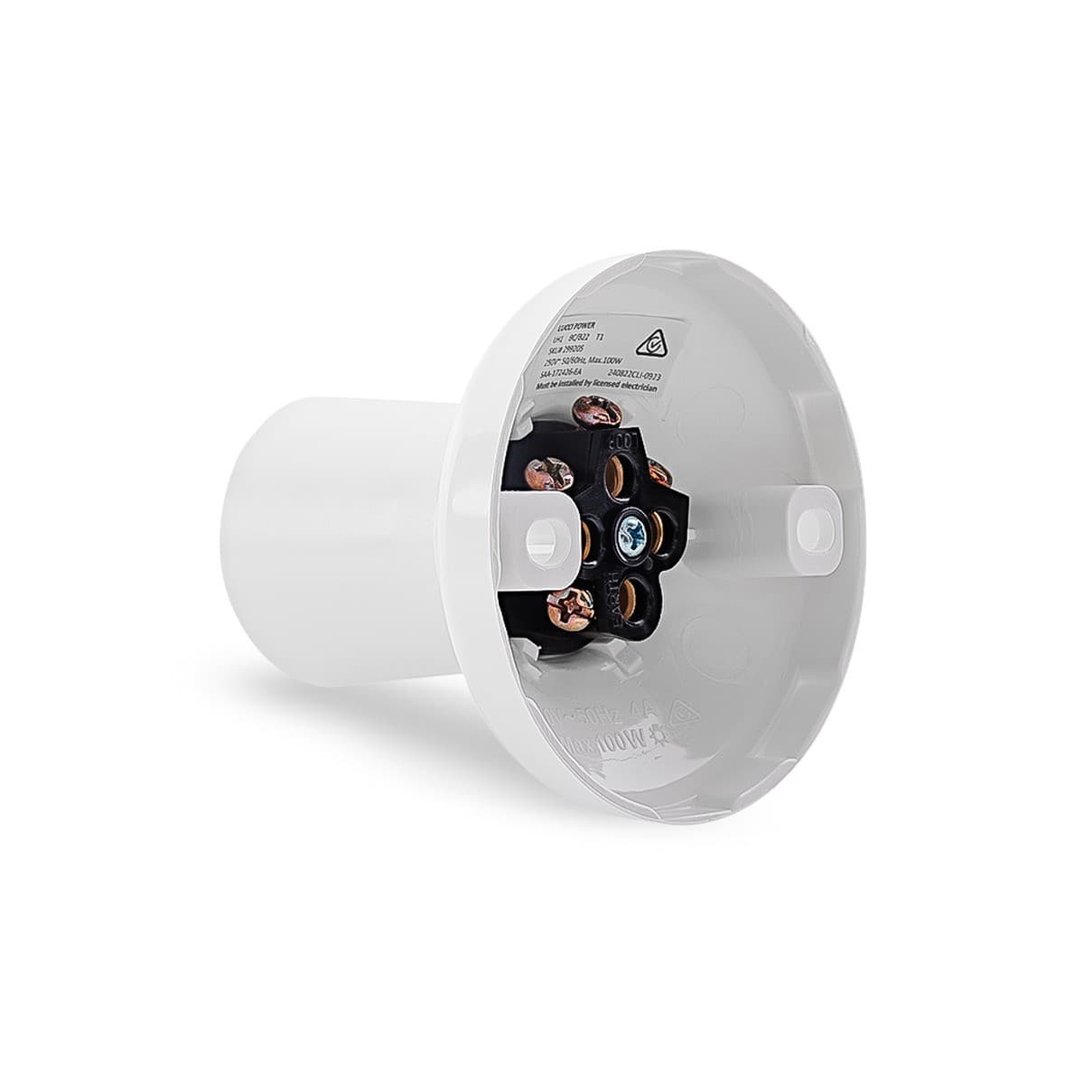 Lucci Power Batten Holder in White-img-3