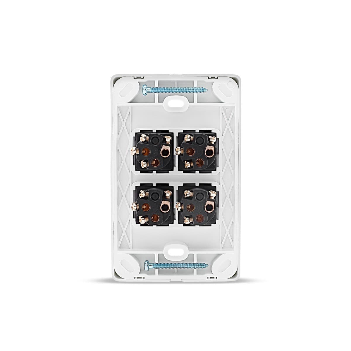 Lucci Power Gravity 4 Gang Switch in Matte White-img-4