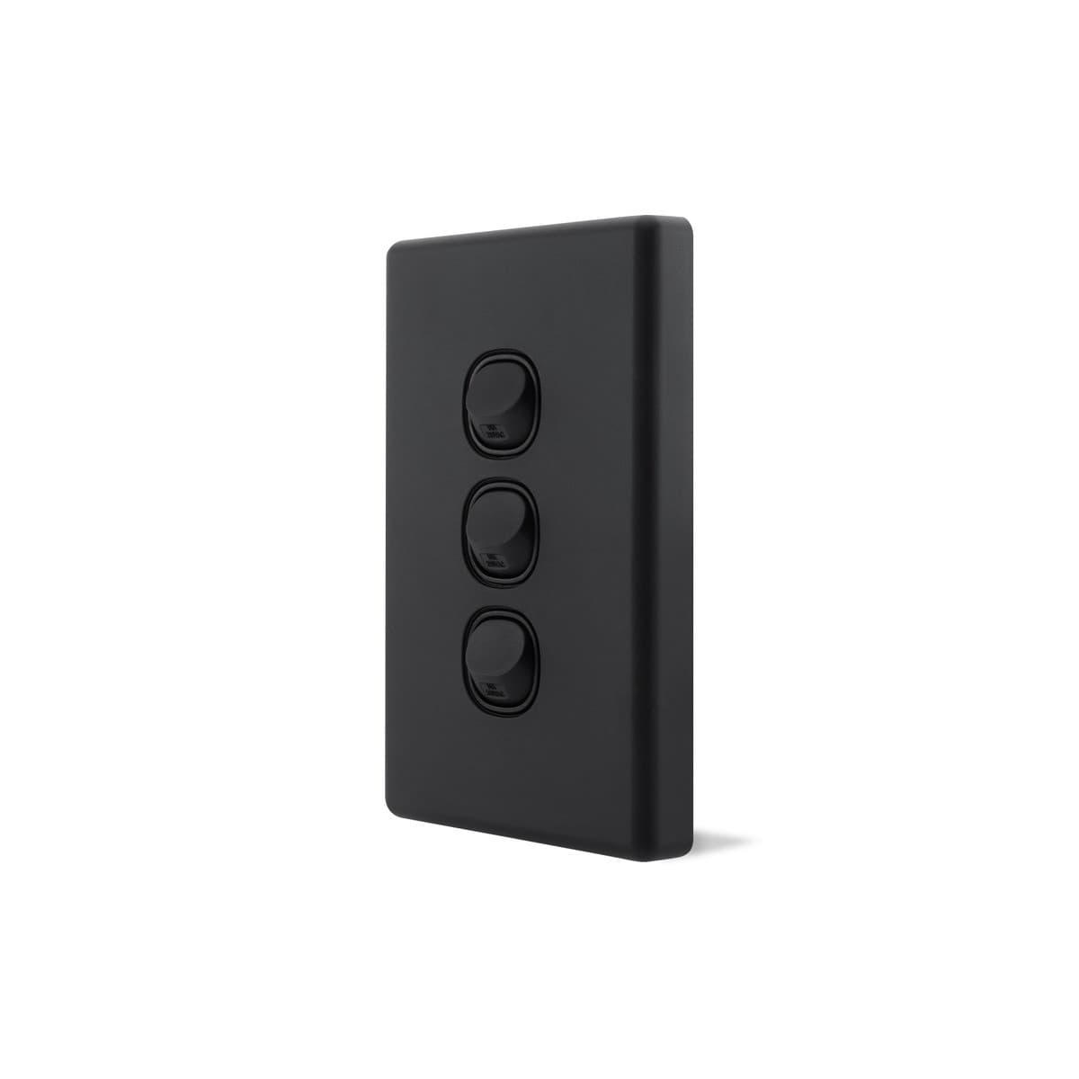 Lucci Power Gravity 3 Gang Switch in Matte Black-img-2