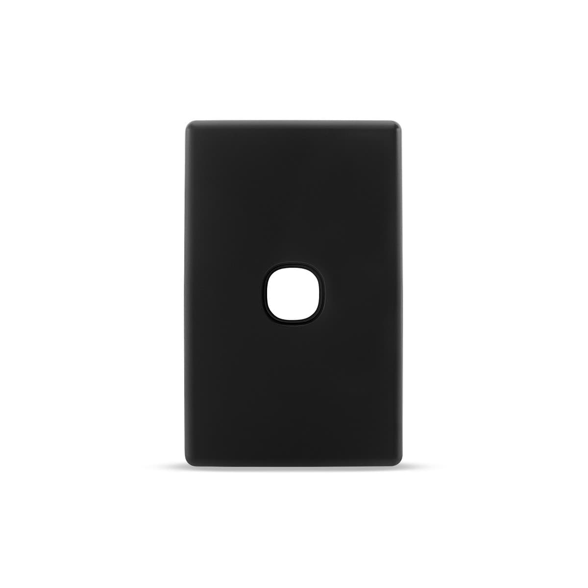 Lucci Power Gravity 1 Gang Plate Only in Matte Black-img-1