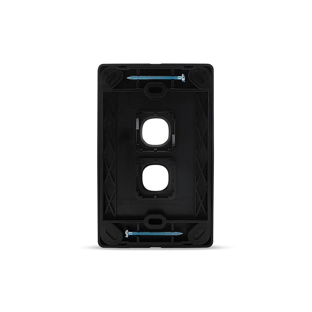 Lucci Power Gravity 2 Gang Plate Only in Matte Black-img-3
