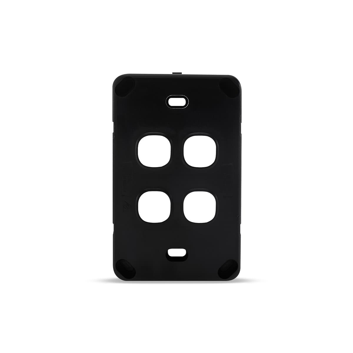 Lucci Power Gravity 4 Gang Plate Only in Matte Black-img-4
