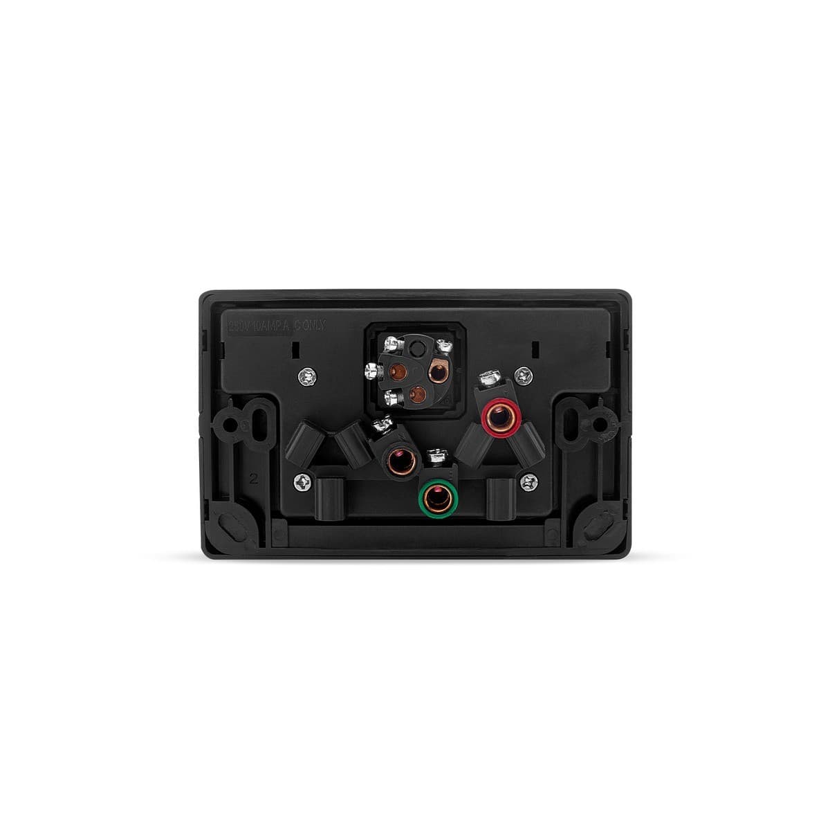 Lucci Power Gravity Twin 10A GPO with Extra Switch in Matte Black