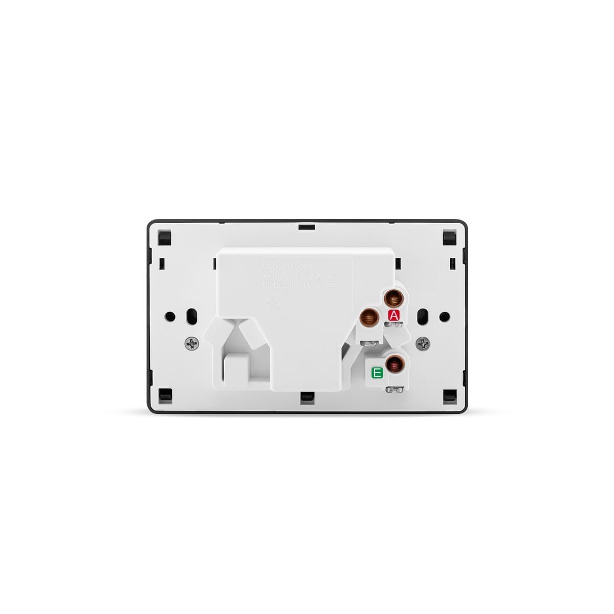 Lucci Power Gravity Twin 10A GPO with Double USB Ports in Matte Black-img-3