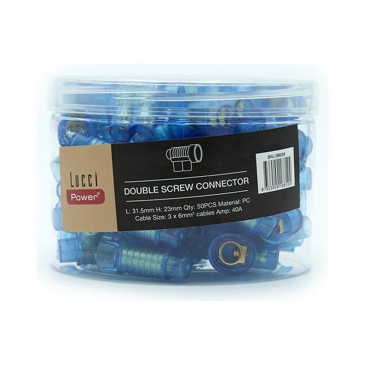 Lucci Power Double Screw Connectors, 50 Pieces-img-1