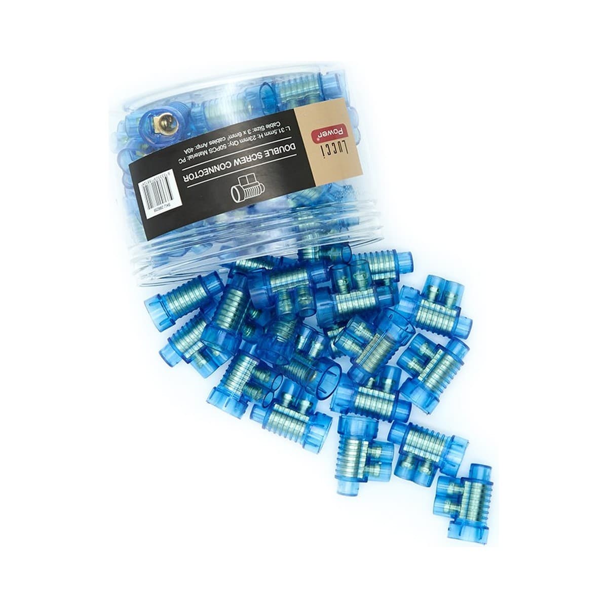 Lucci Power Double Screw Connectors, 50 Pieces-img-2
