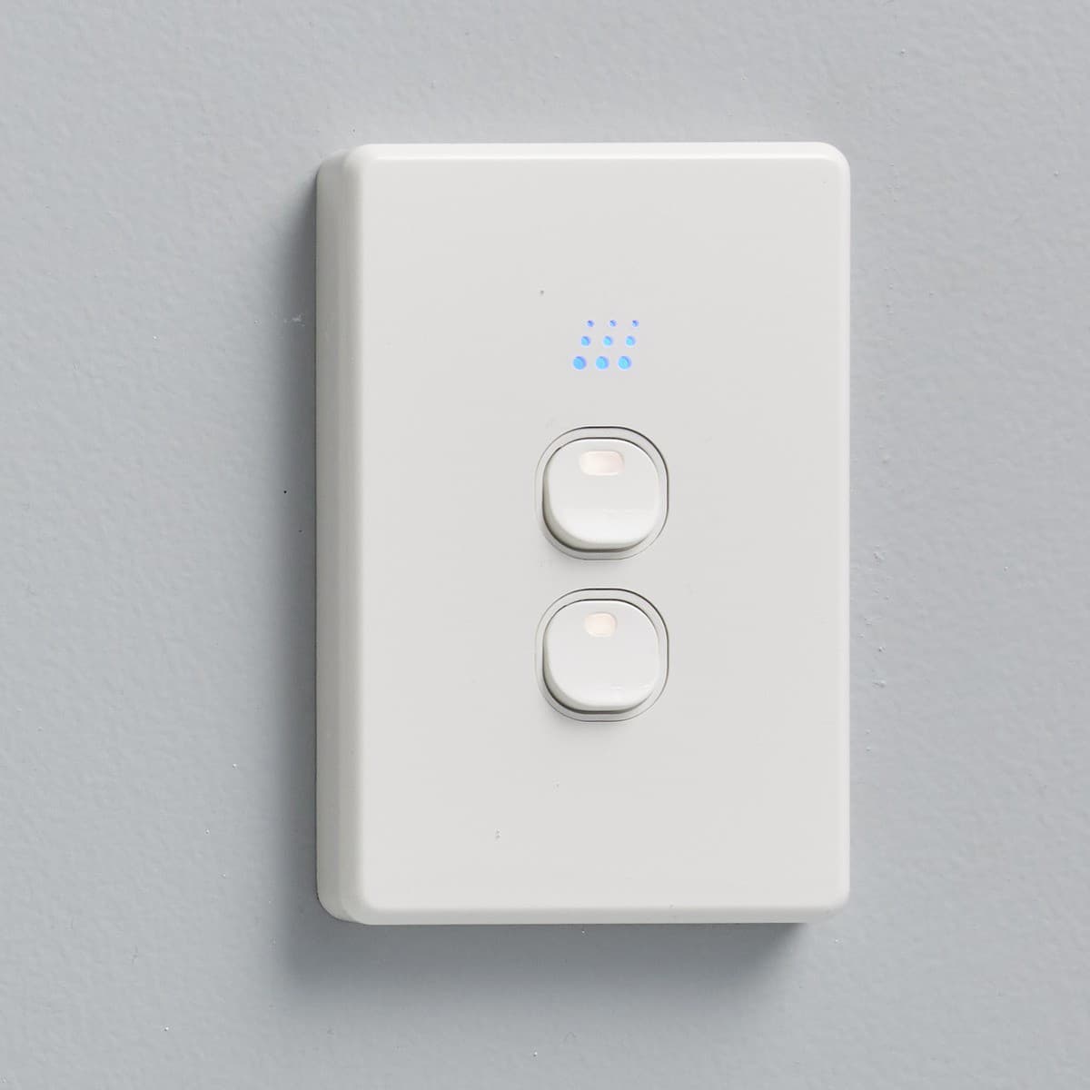 Powermesh 2 Gang Multi Dimmer Switch in White