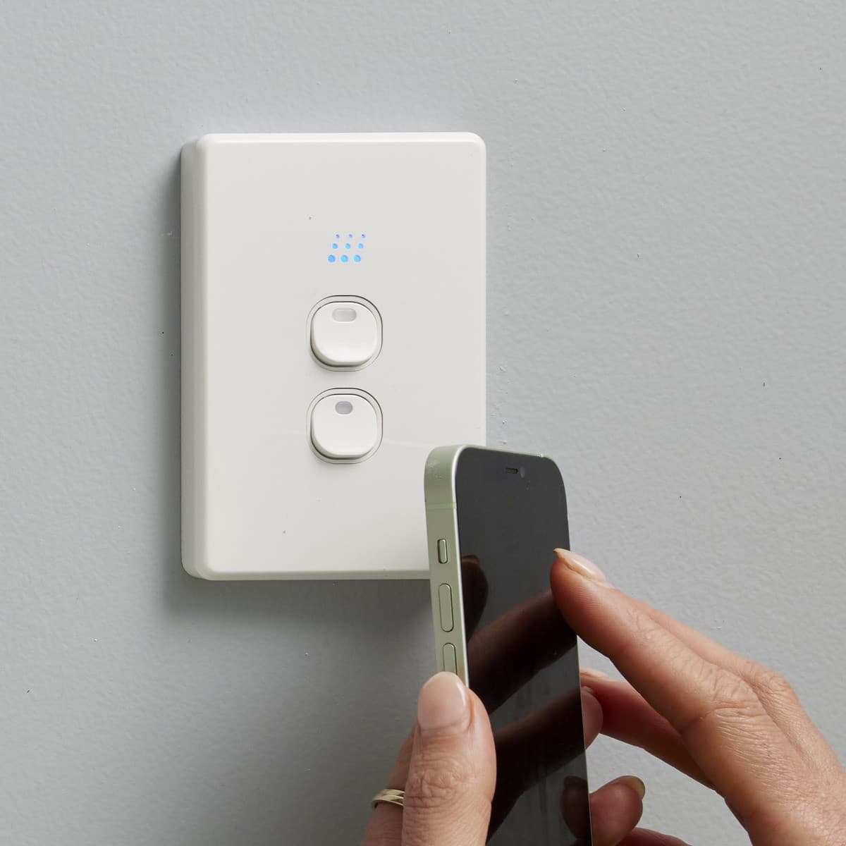 Powermesh 2 Gang Multi Dimmer Switch in White