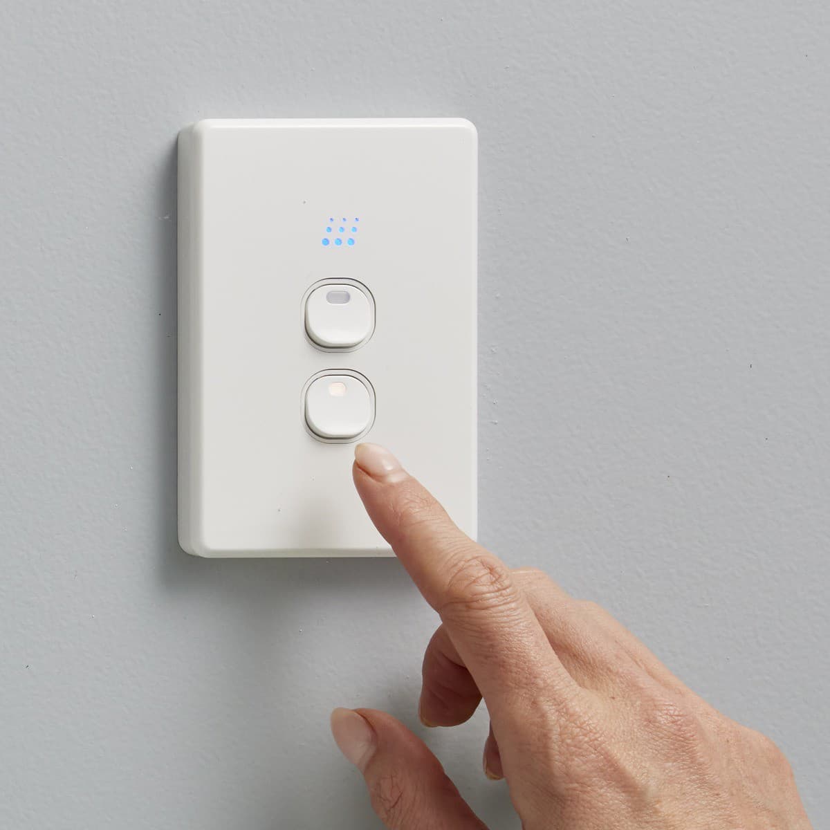 Powermesh 2 Gang Multi Dimmer Switch in White