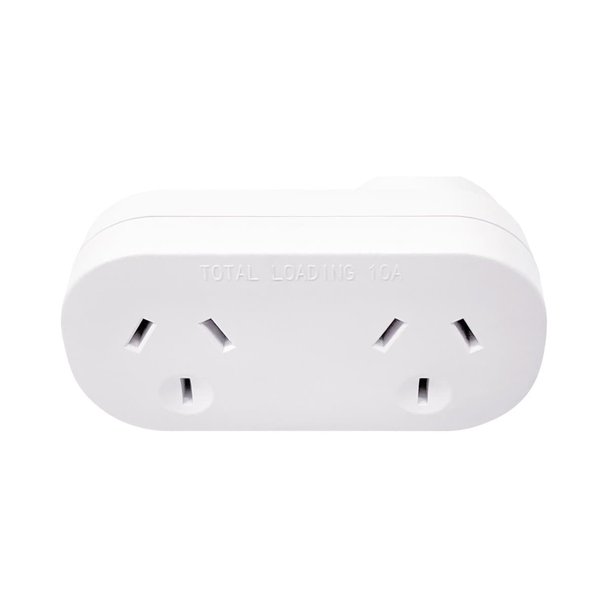 Lucci Horizontal Double Adaptor in White-img-1