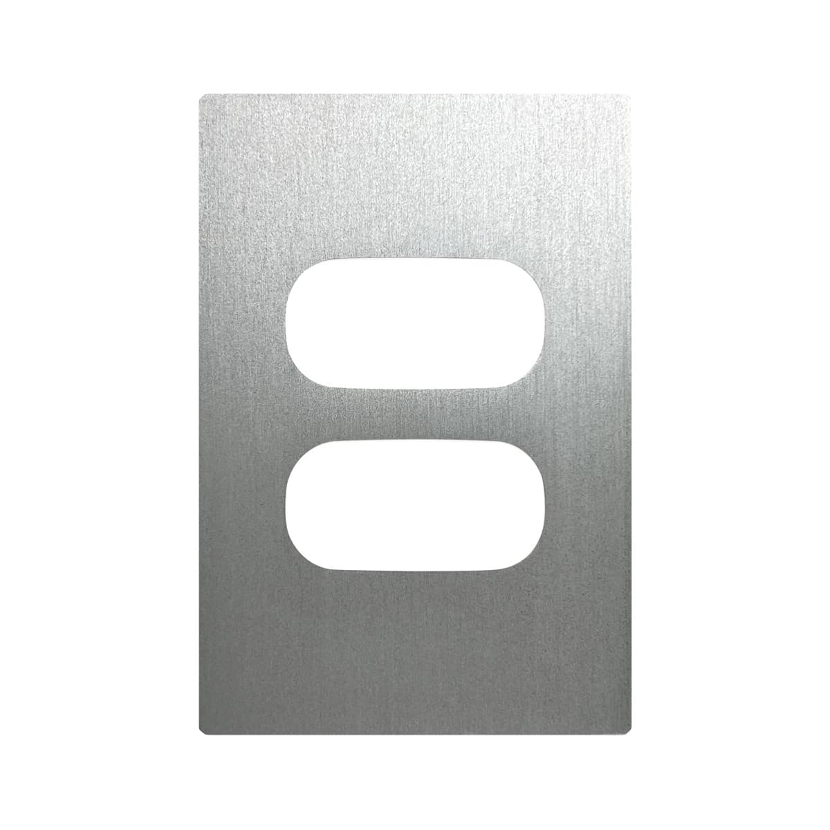 Vynco Urban 4 Gang Plate Fascia Only in Annodized Brushed Aluminium-img-1