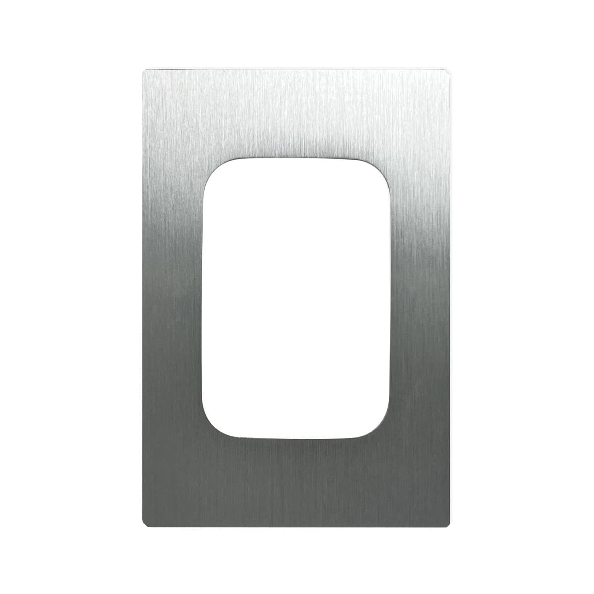 Vynco Urban 5/6 Gang Plate Fascia Only in Annodized Brushed Aluminium-img-1