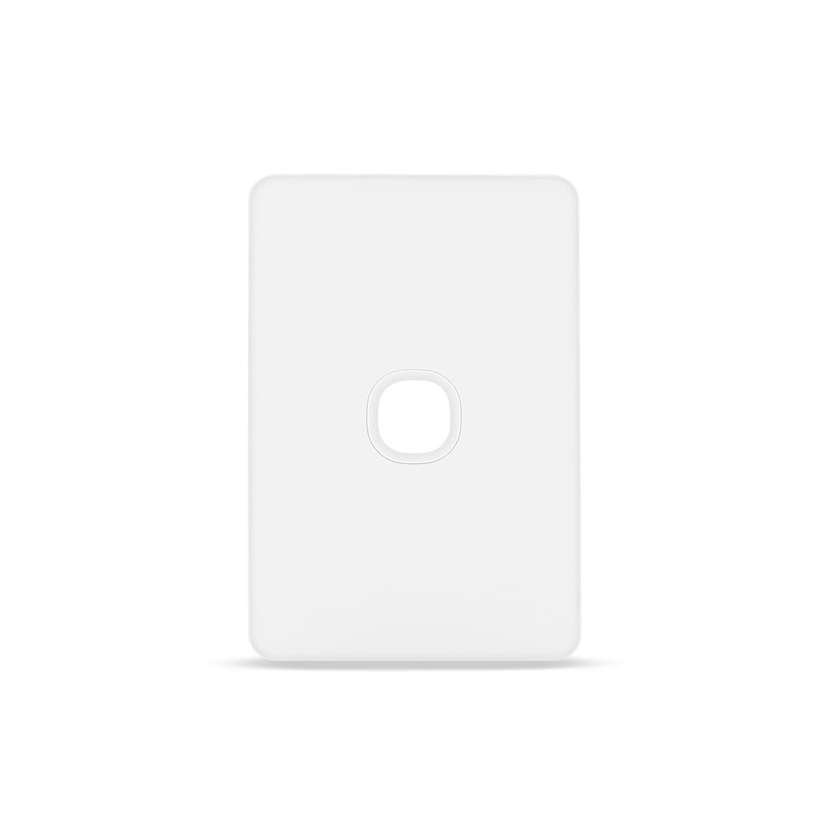 Vynco Metro 1 Gang Plate Only in Matte White-img-1