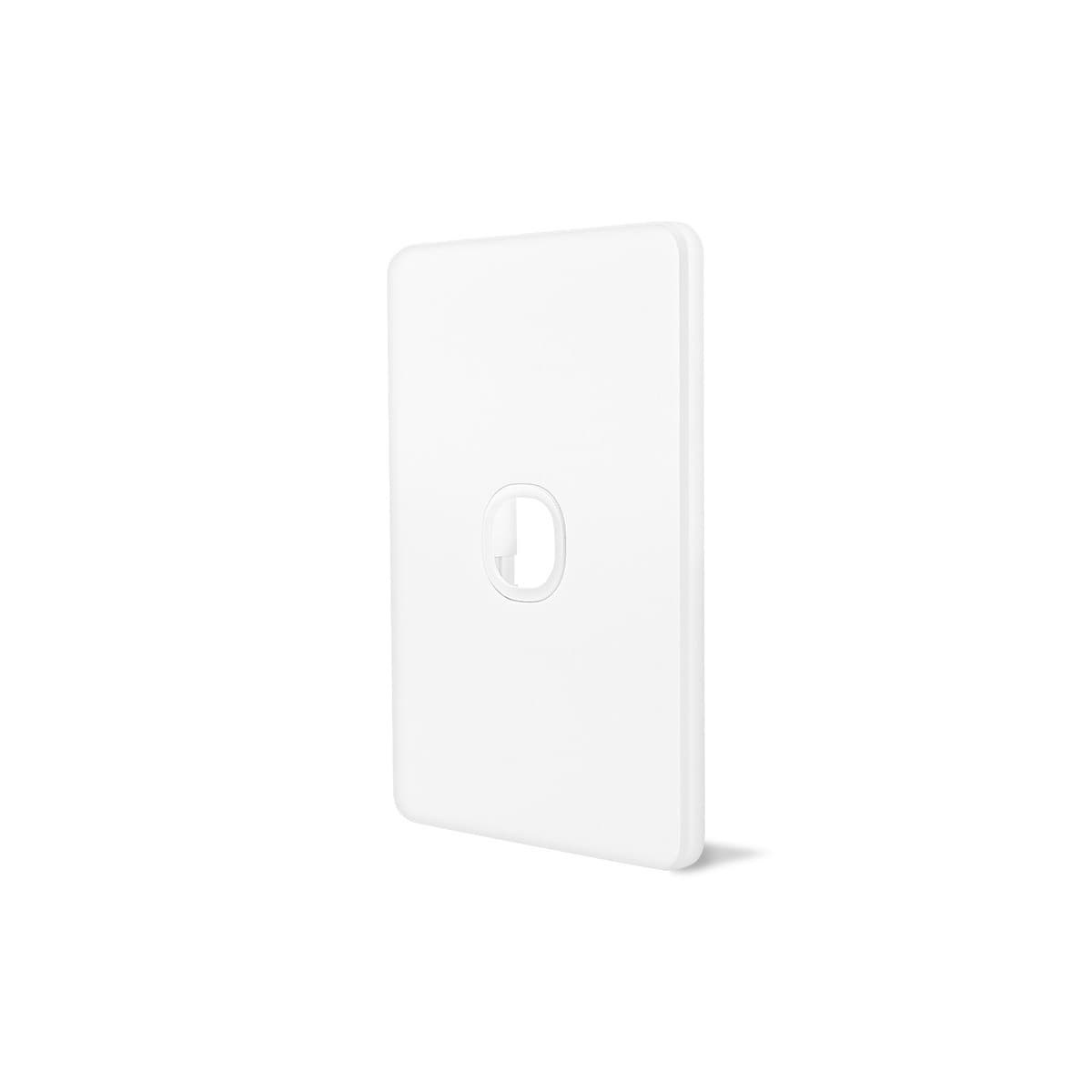 Vynco Metro 1 Gang Plate Only in Matte White-img-2