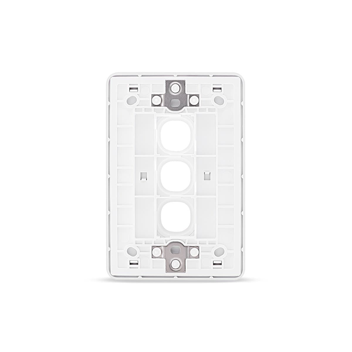 Vynco Metro 3 Gang Plate Only in Matte White-img-3