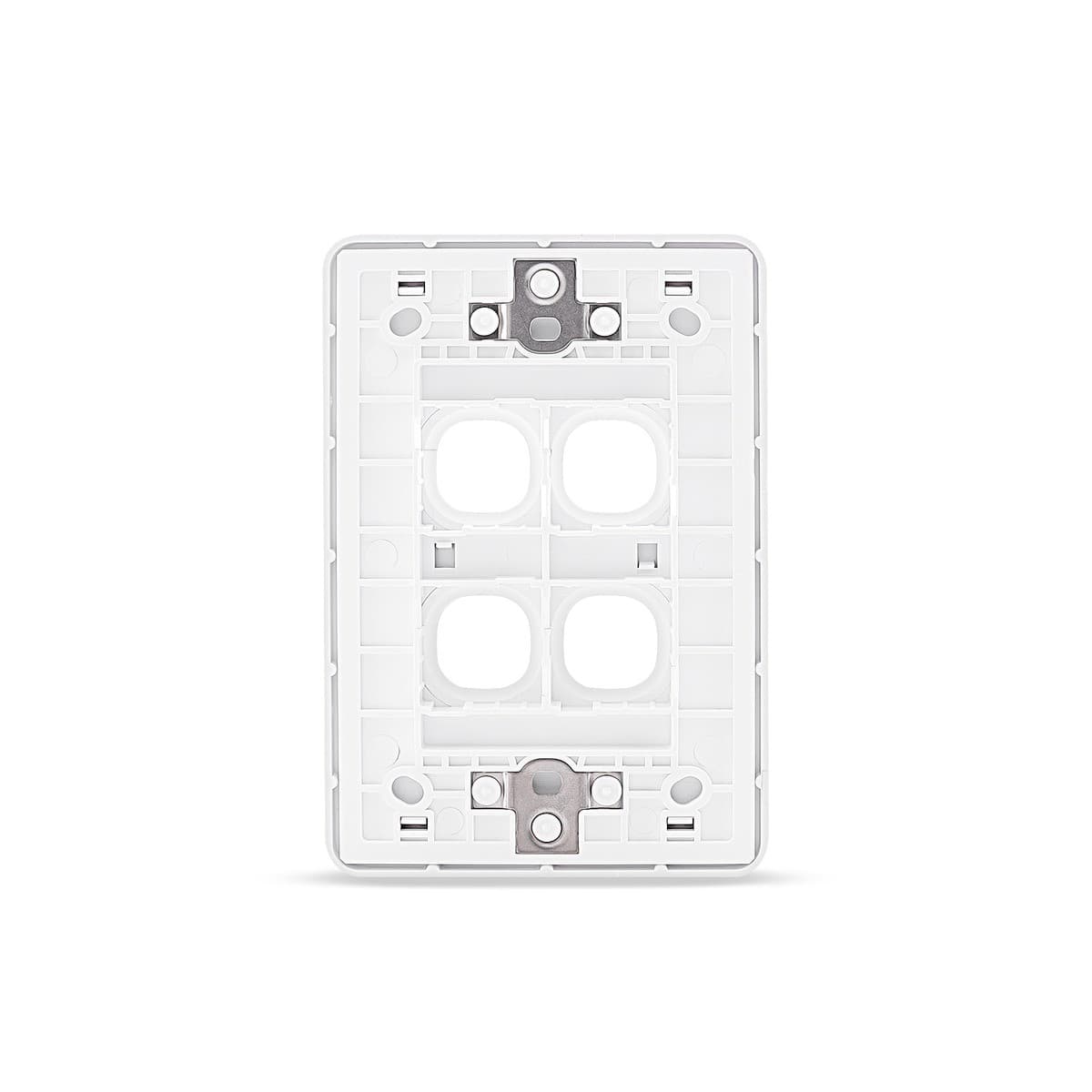 Vynco Metro 4 Gang Plate Only in Matte White-img-3