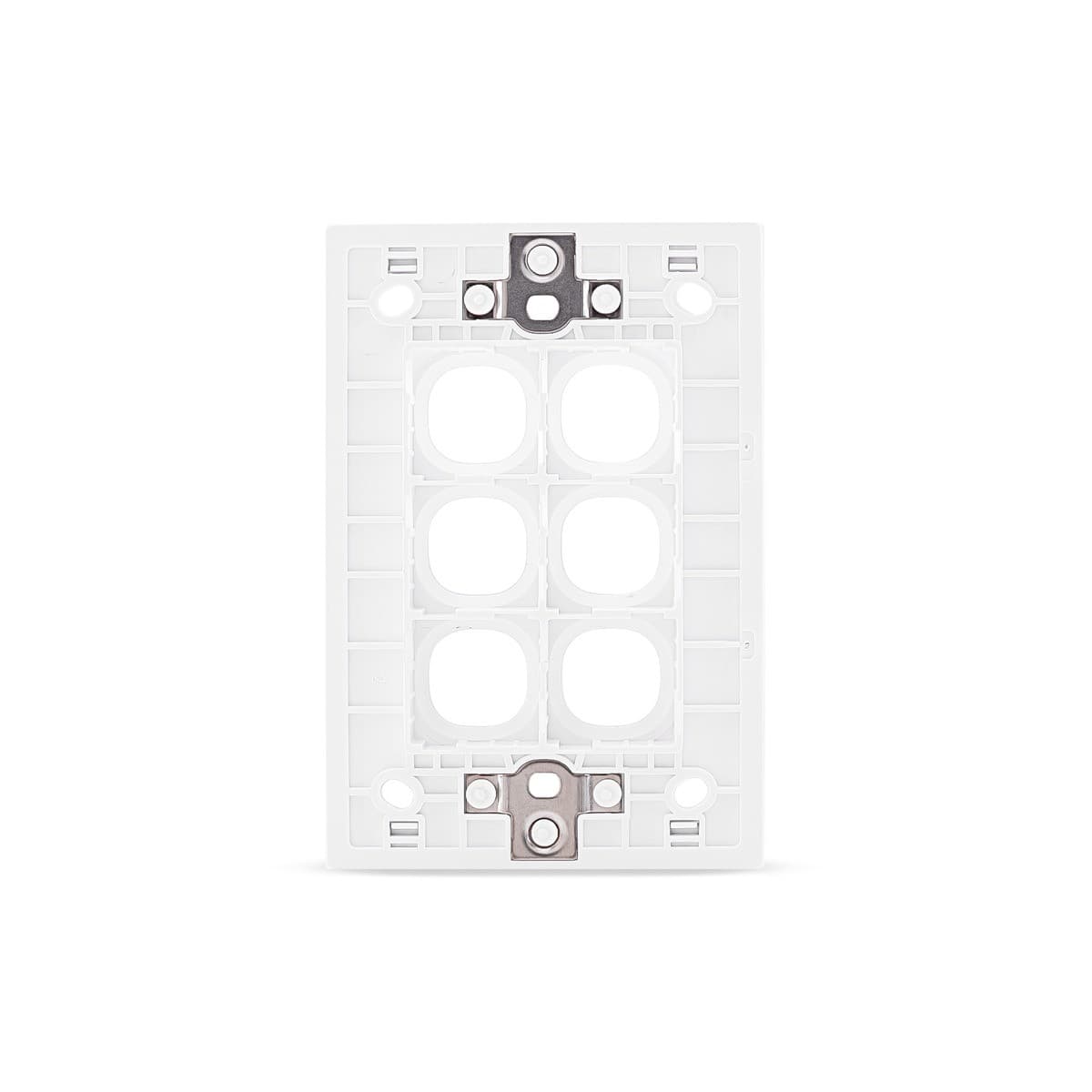 Vynco Metro 6 Gang Plate Only in Matte White