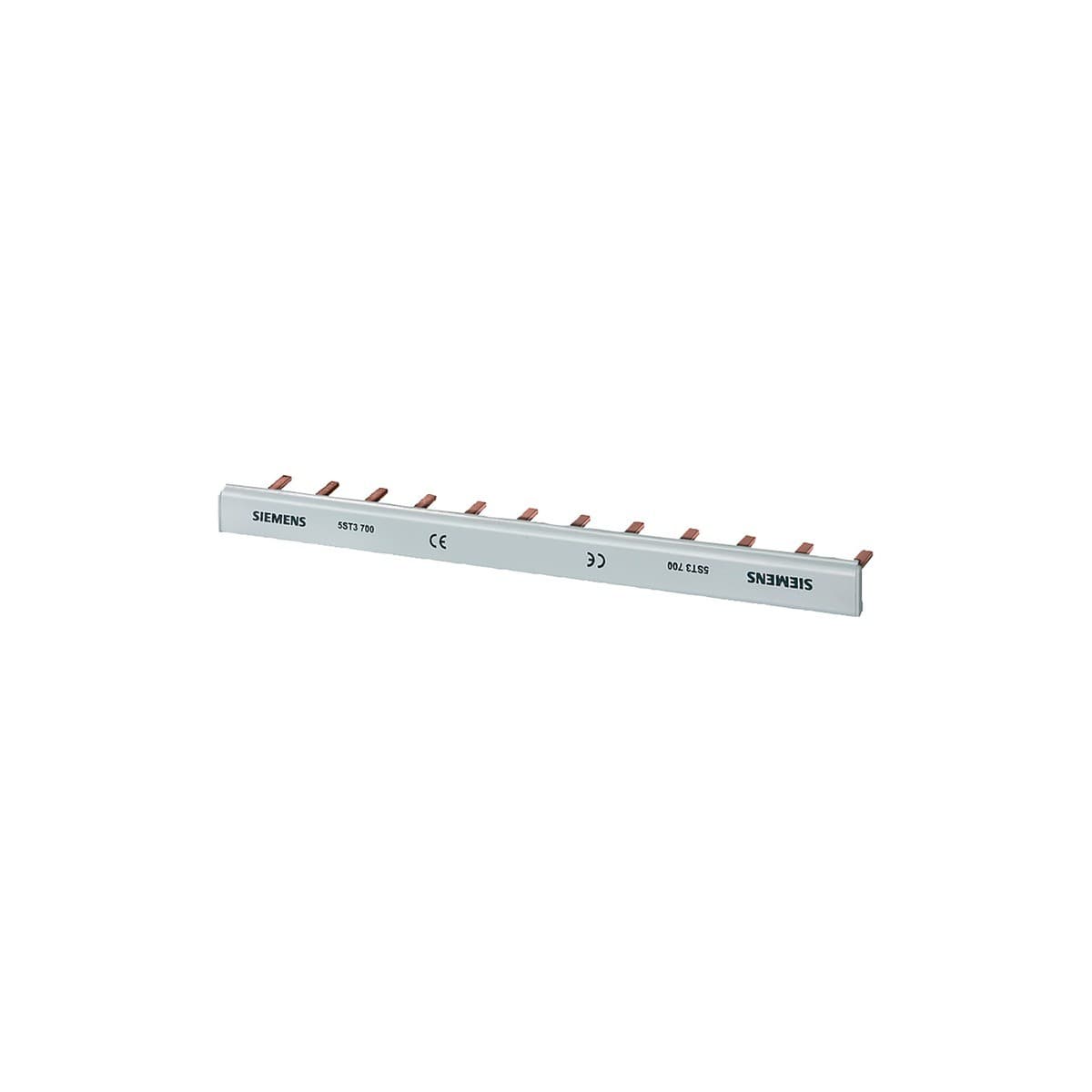 Siemens 16mm Pin Touchsafe Busbar 214mm with Endcaps-img-1