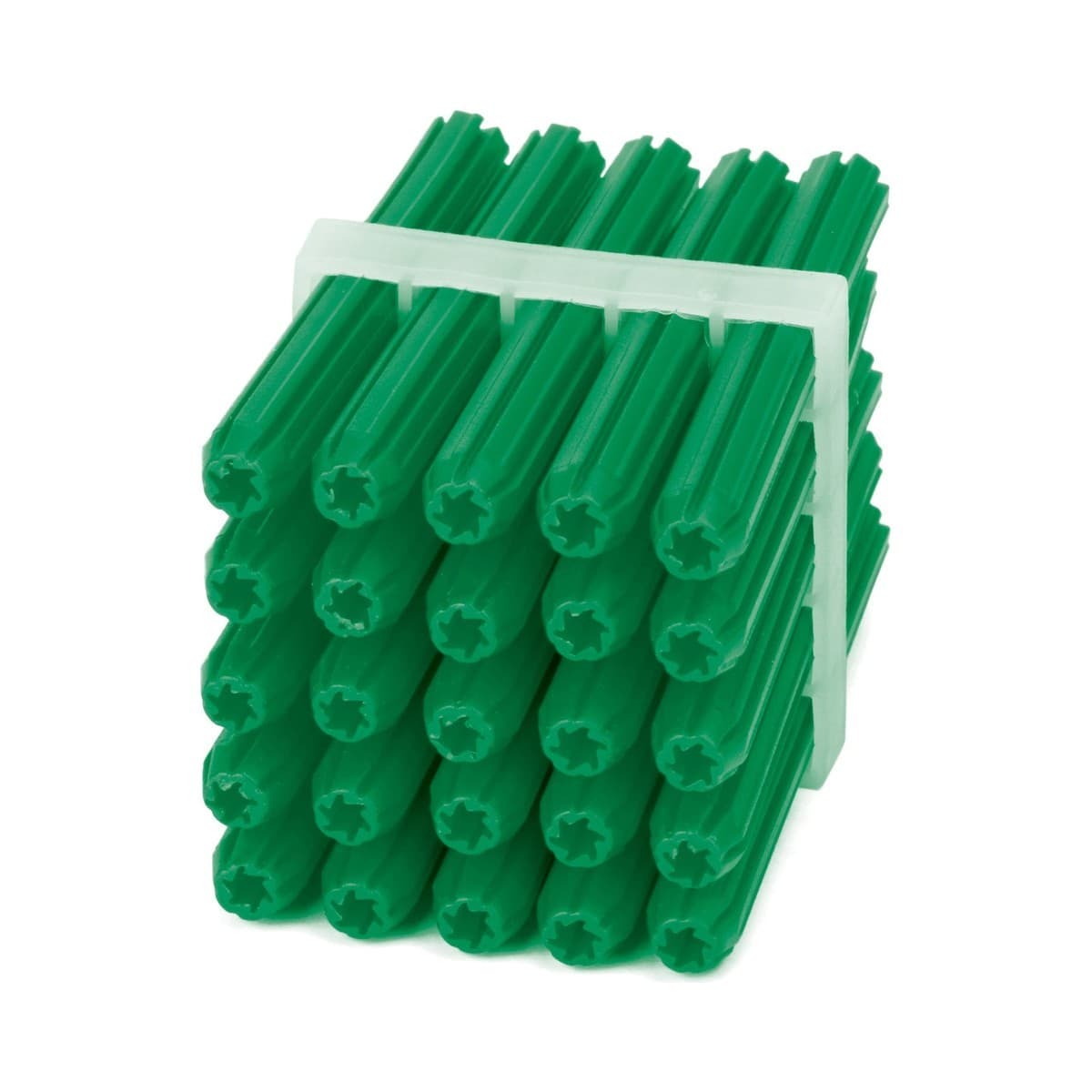 Repelec 50mm PVC Green Wall Plugs, 25 Pieces-img-1